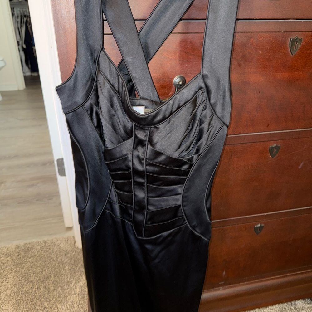 Calvin Klein Black Backless Dress